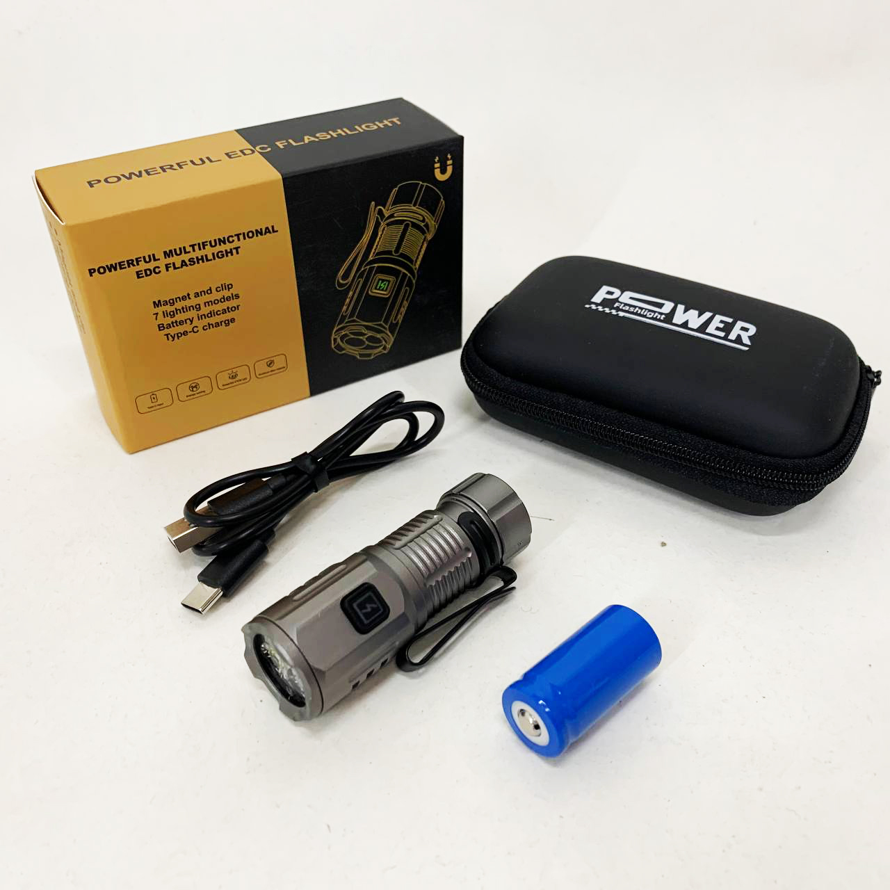Фонарь ручной F30-3XPG LED с ЗУ Type-C