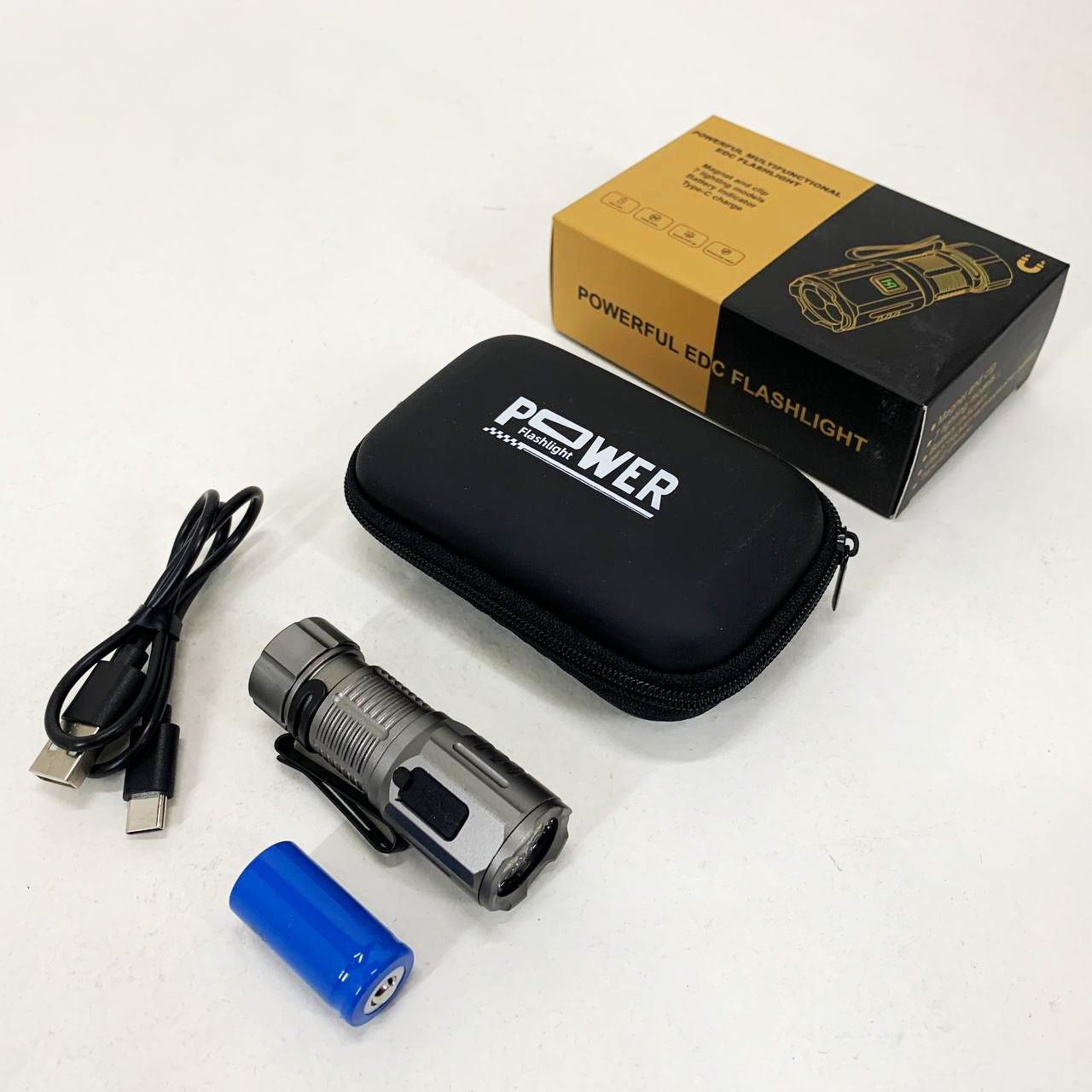 Фонарь ручной F30-3XPG LED с ЗУ Type-C
