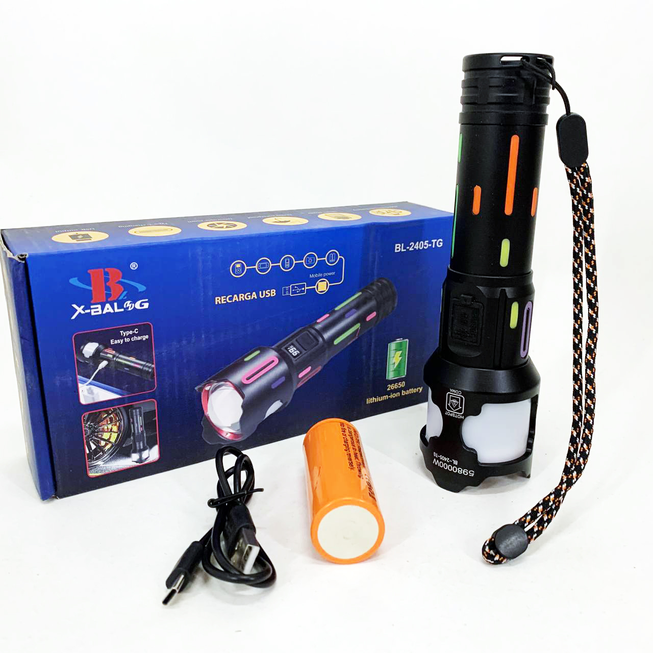 Фонарь NIGHT VISION FLUORESCENCE BL-2405-TG 1x26650