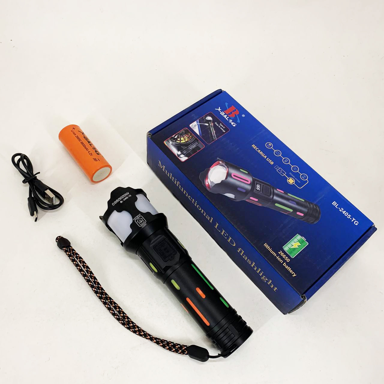 Фонарь NIGHT VISION FLUORESCENCE BL-2405-TG 1x26650