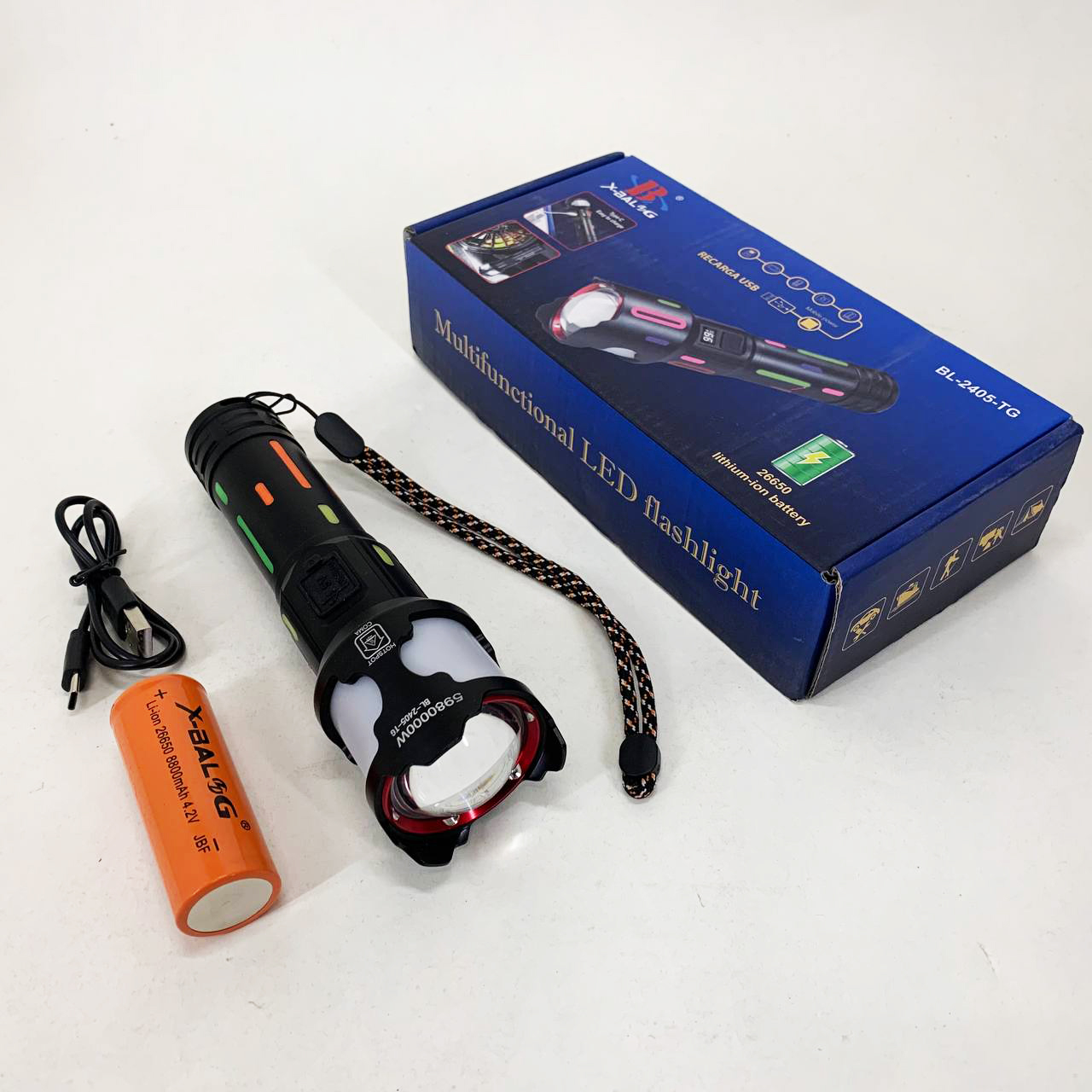 Фонарь NIGHT VISION FLUORESCENCE BL-2405-TG 1x26650