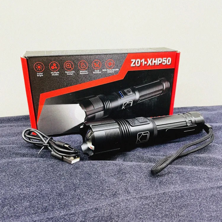 Фонарь красный Z01-XHP50 RED