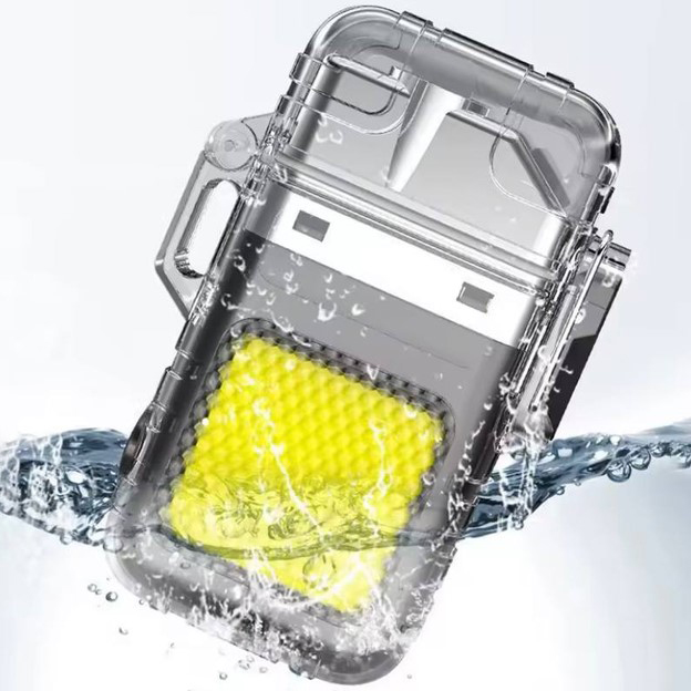 Зажигалка спиральная водонепроницаемая электронная с LED фонариком и зарядкой от USB