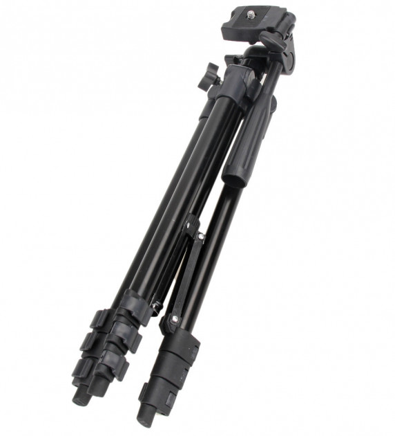 Штатив для телефона и фотоаппарата Tripod 3120 PRO портативный трипод 0,35-1.02м высота. Цвет: черный