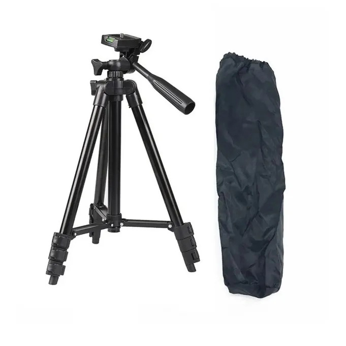 Штатив для телефона и фотоаппарата Tripod 3120 PRO портативный трипод 0,35-1.02м высота. Цвет: черный