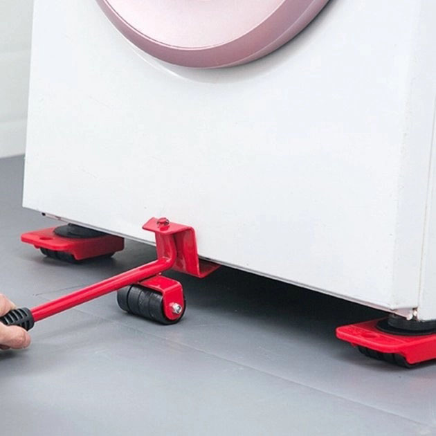 Набор для перемещения мебели и крупногабаритных предметов Moving Helpers (красный, 5 предметов)