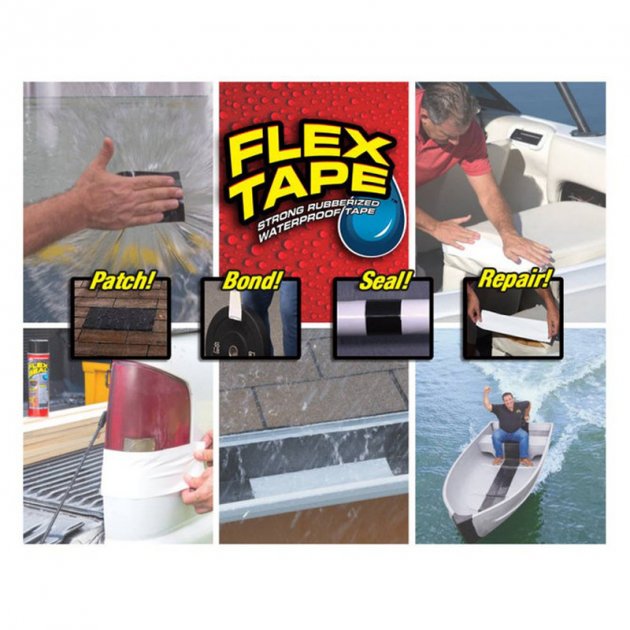 Водонепроницаемая изоляционная сверхпрочная скотч-лента Flex Tape 10 см