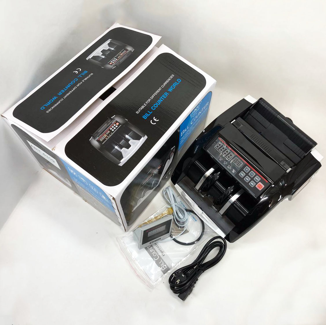 Счетная машинка для денег Bill Counter UV MG 5800 детектор валют + Внешний дисплей, счетчик банкнот