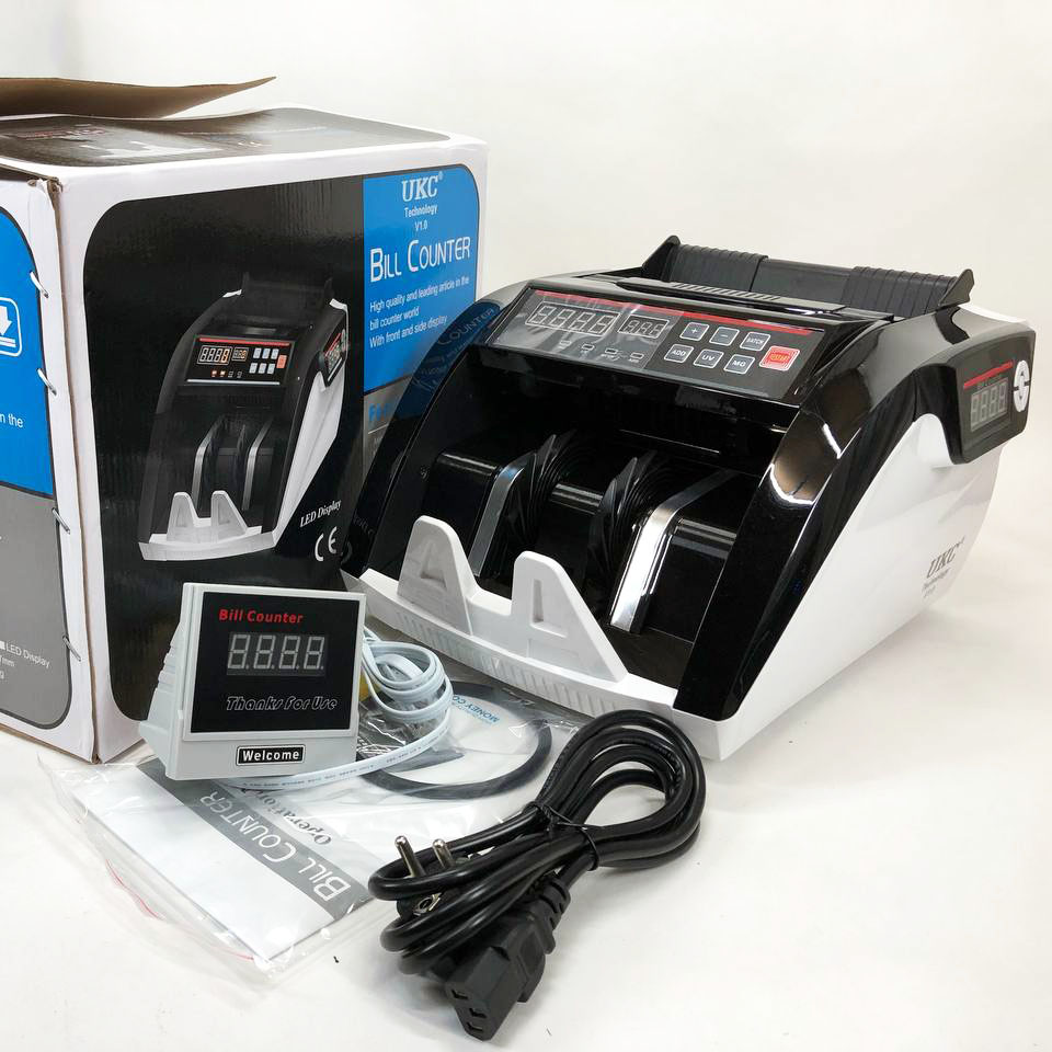 Счетная машинка для денег Bill Counter UV MG 5800 детектор валют + Внешний дисплей, счетчик банкнот
