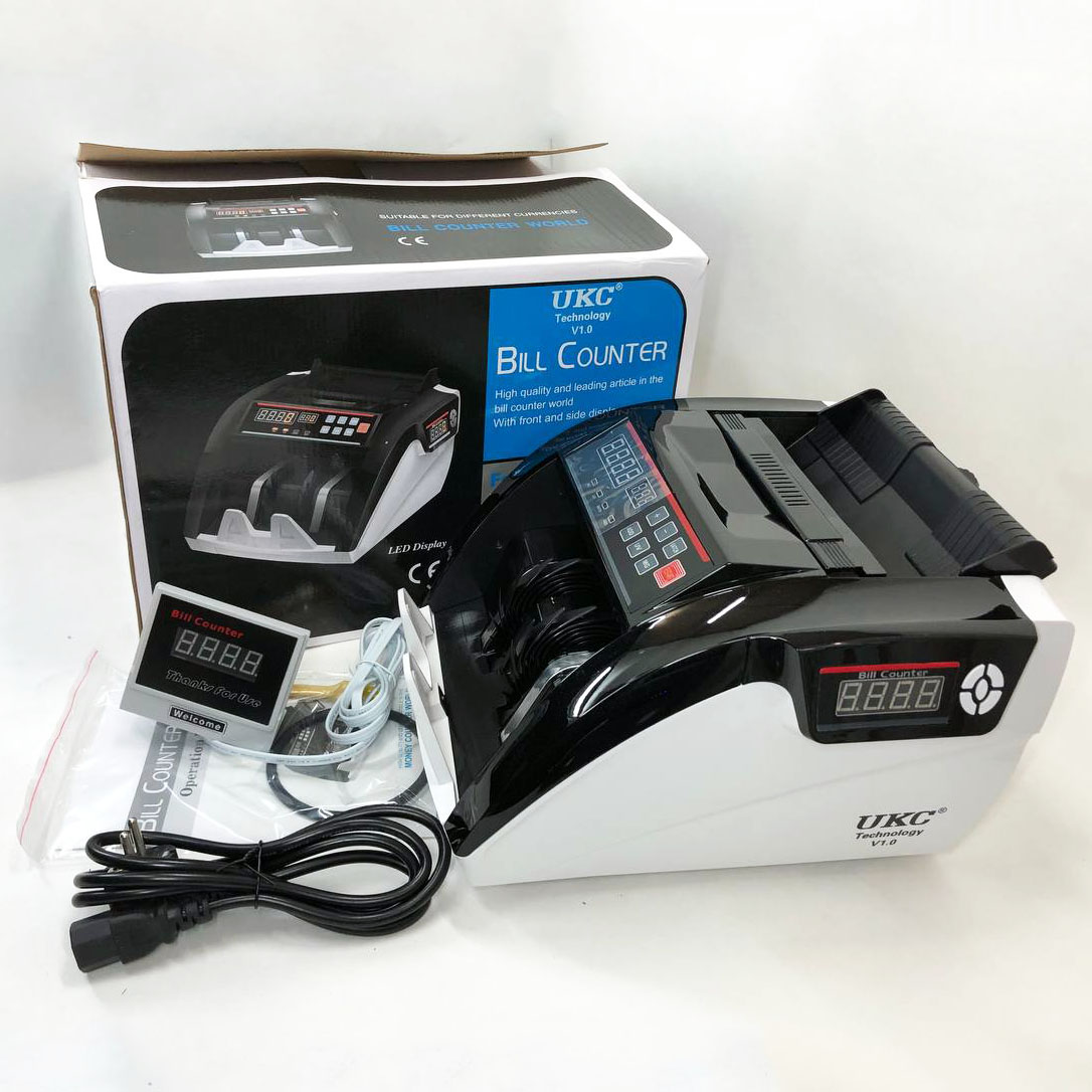 Счетная машинка для денег Bill Counter UV MG 5800 детектор валют + Внешний дисплей, счетчик банкнот