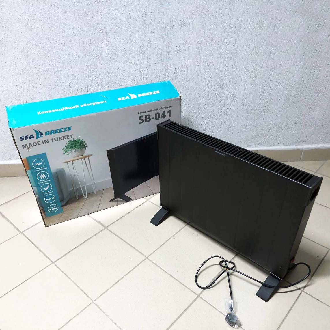 Конвектор SeaBreeze SB-041 2000 Вт, Обогреватели конвекторного типа, Обогреватель электрический