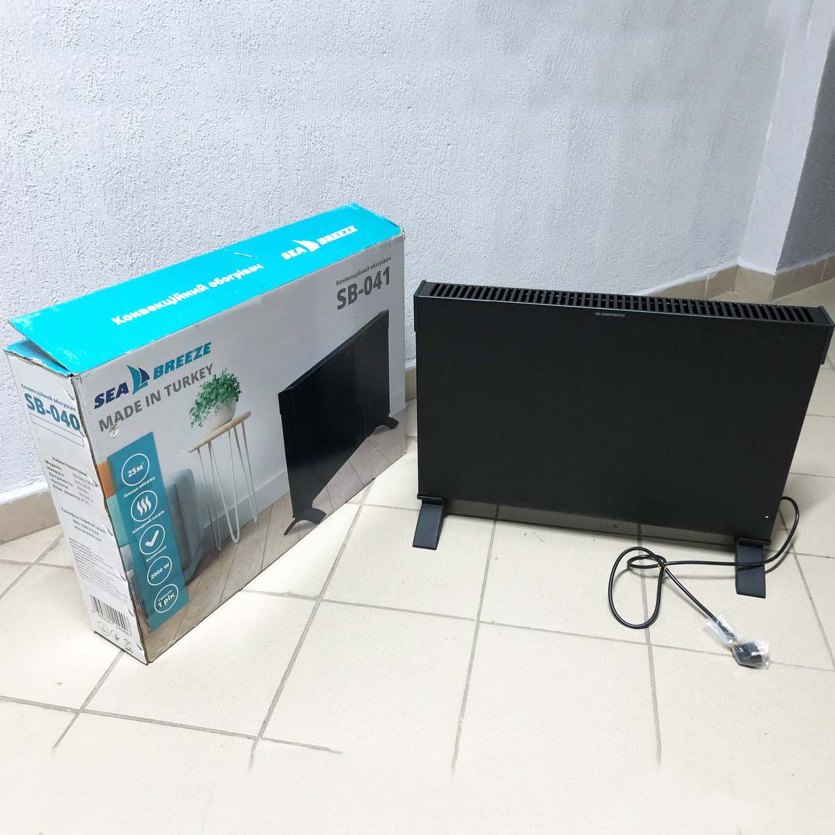 Конвектор SeaBreeze SB-041 2000 Вт, Обогреватели конвекторного типа, Обогреватель электрический