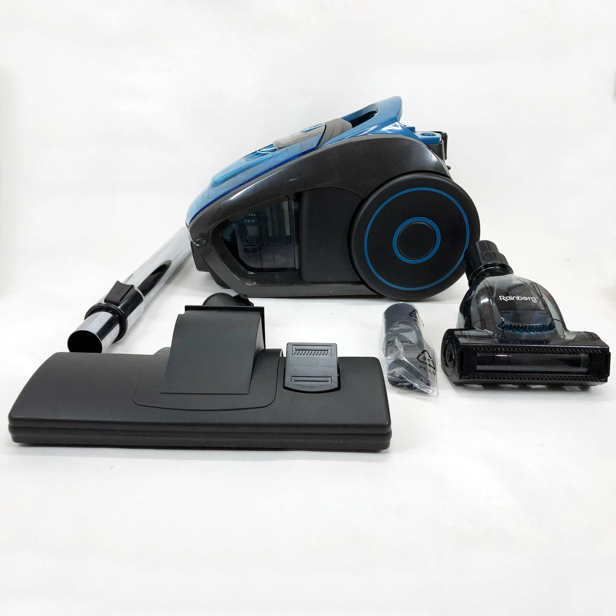 Пылесос контейнерный Rainberg RB-652 турбощётка 3700 Вт 2,5 л, мощный вертикальный пылесос