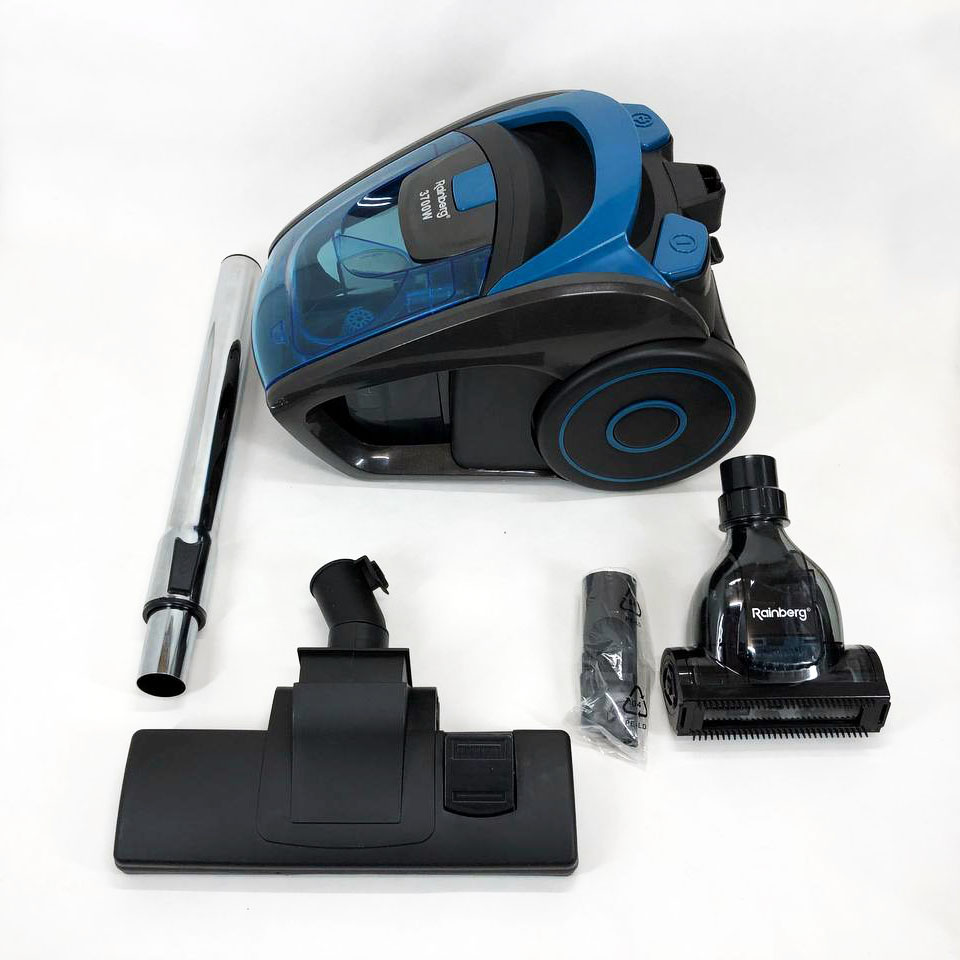Пылесос контейнерный Rainberg RB-652 турбощётка 3700 Вт 2,5 л, мощный вертикальный пылесос
