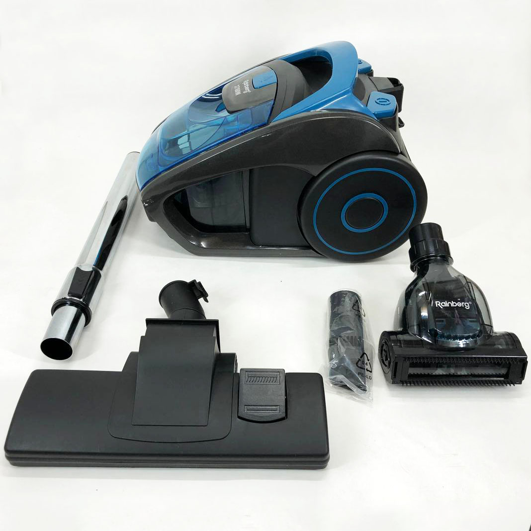 Пылесос контейнерный Rainberg RB-652 турбощётка 3700 Вт 2,5 л, мощный вертикальный пылесос