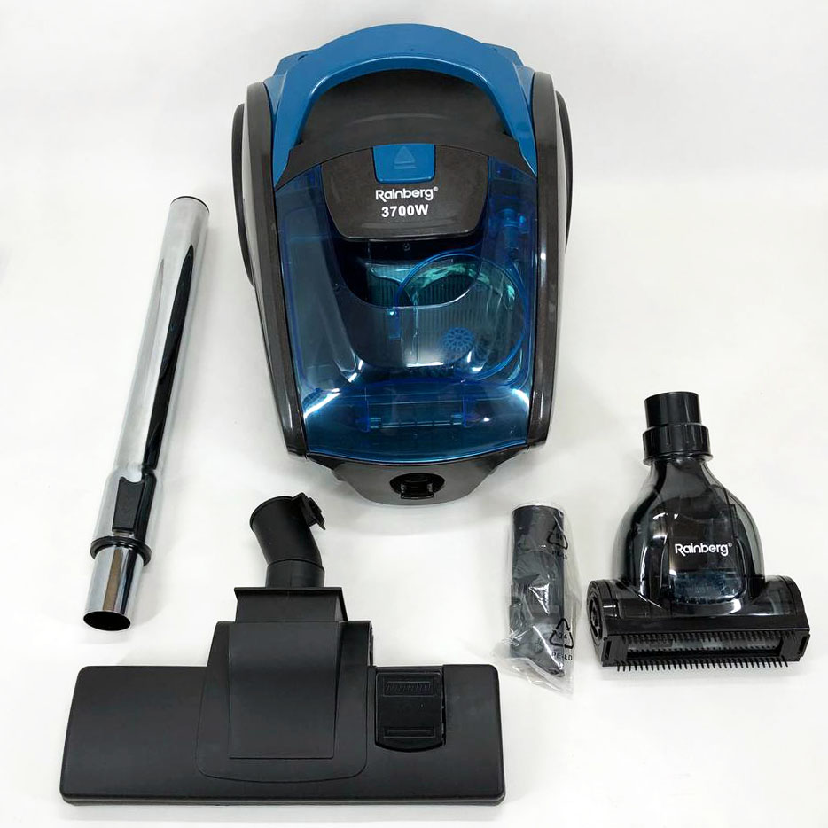Пылесос контейнерный Rainberg RB-652 турбощётка 3700 Вт 2,5 л, мощный вертикальный пылесос