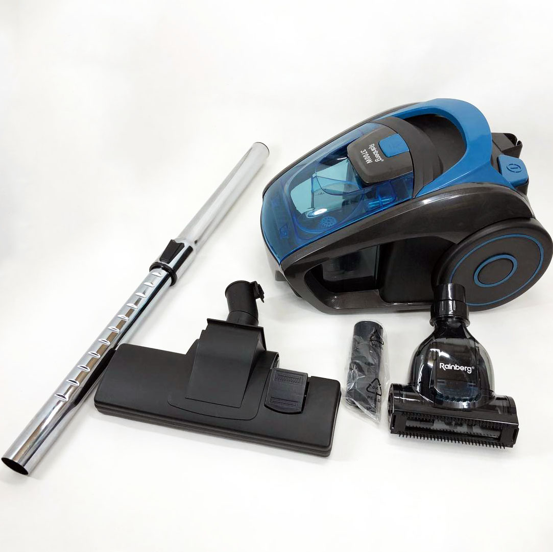 Пылесос контейнерный Rainberg RB-652 турбощётка 3700 Вт 2,5 л, мощный вертикальный пылесос