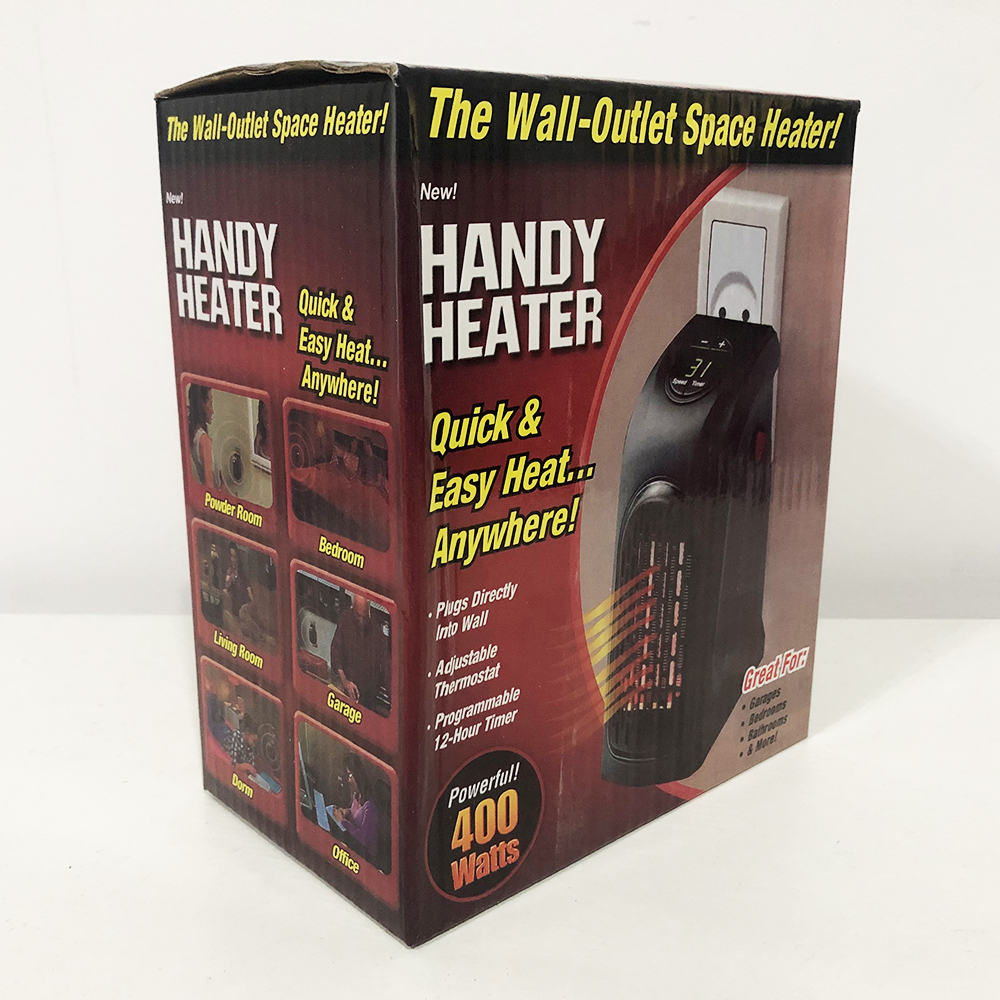 Портативный обогреватель Rovus Handy Heater Black 400 Вт, обогреватель дуйчик, бытовой тепловентилятор