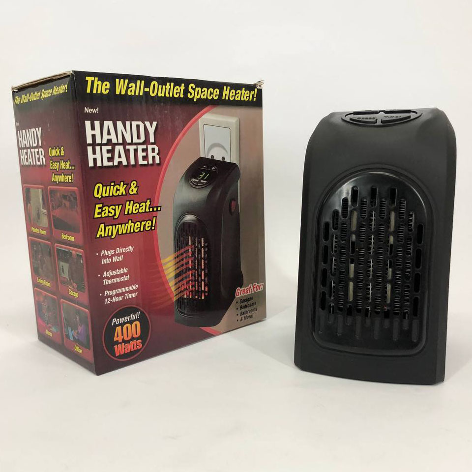 Портативный обогреватель Rovus Handy Heater Black 400 Вт, обогреватель дуйчик, бытовой тепловентилятор