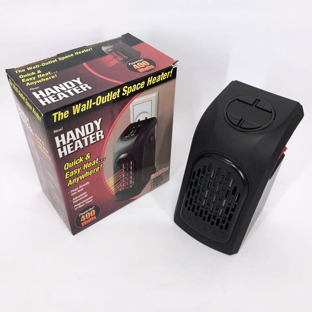 Портативный обогреватель Rovus Handy Heater Black 400 Вт, обогреватель дуйчик, бытовой тепловентилятор