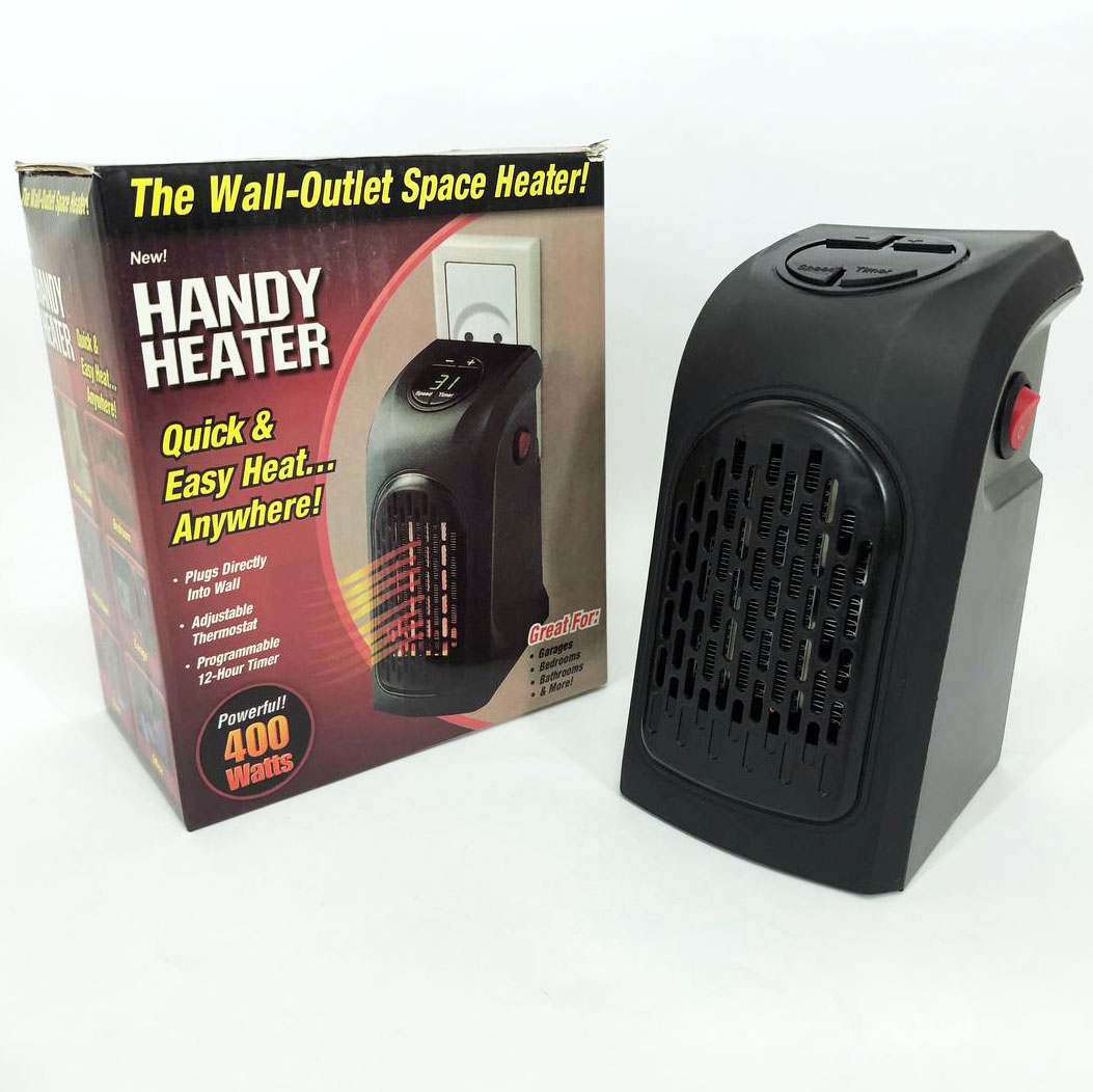 Портативный обогреватель Rovus Handy Heater Black 400 Вт, обогреватель дуйчик, бытовой тепловентилятор