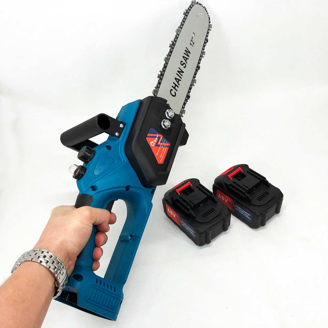 Аккумуляторная цепная пила Chain Saw 12'' (30см) DOMOTEC Цепная Пила на аккумуляторах для дома