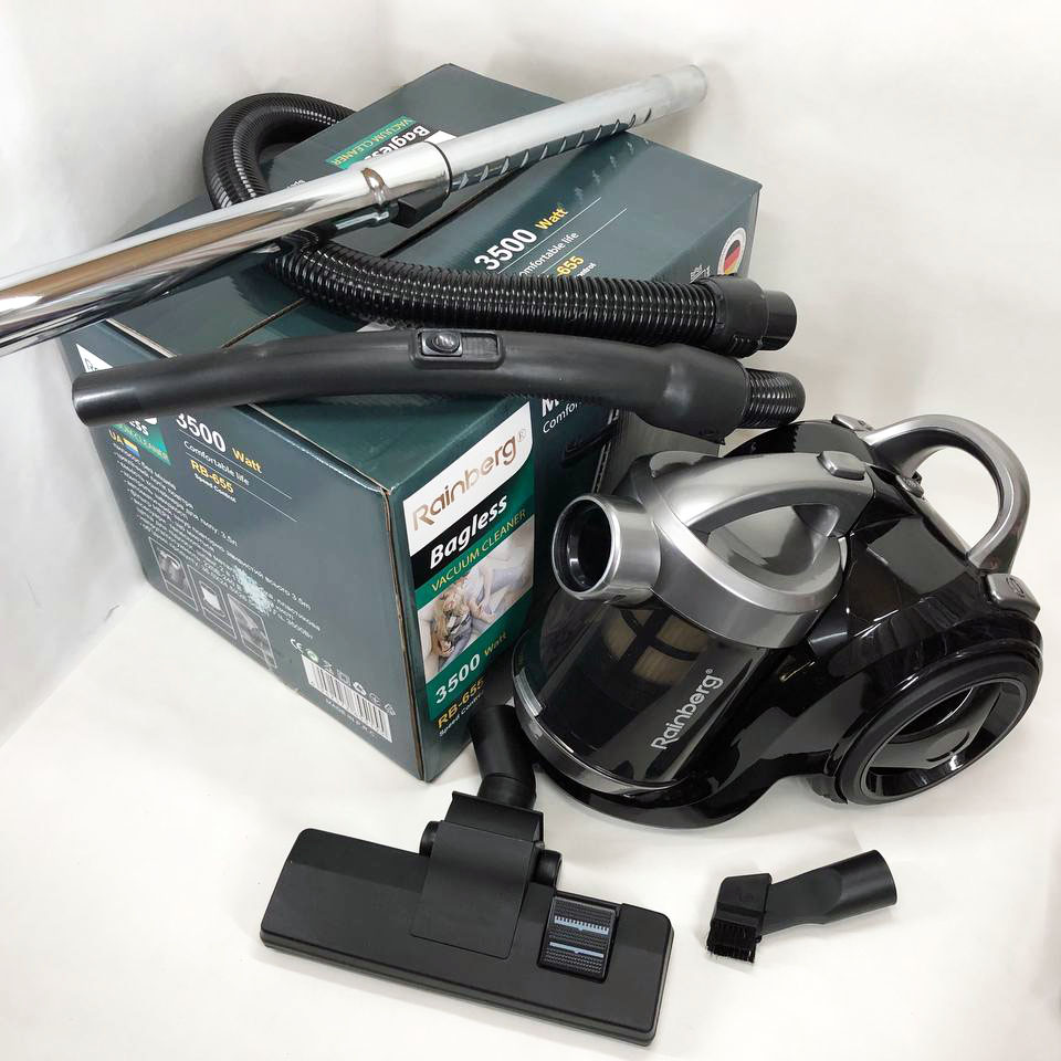 Хороший циклонный пылесос для дома с контейнером Rainberg RB-655 колбовый без мешка для сухой уборки