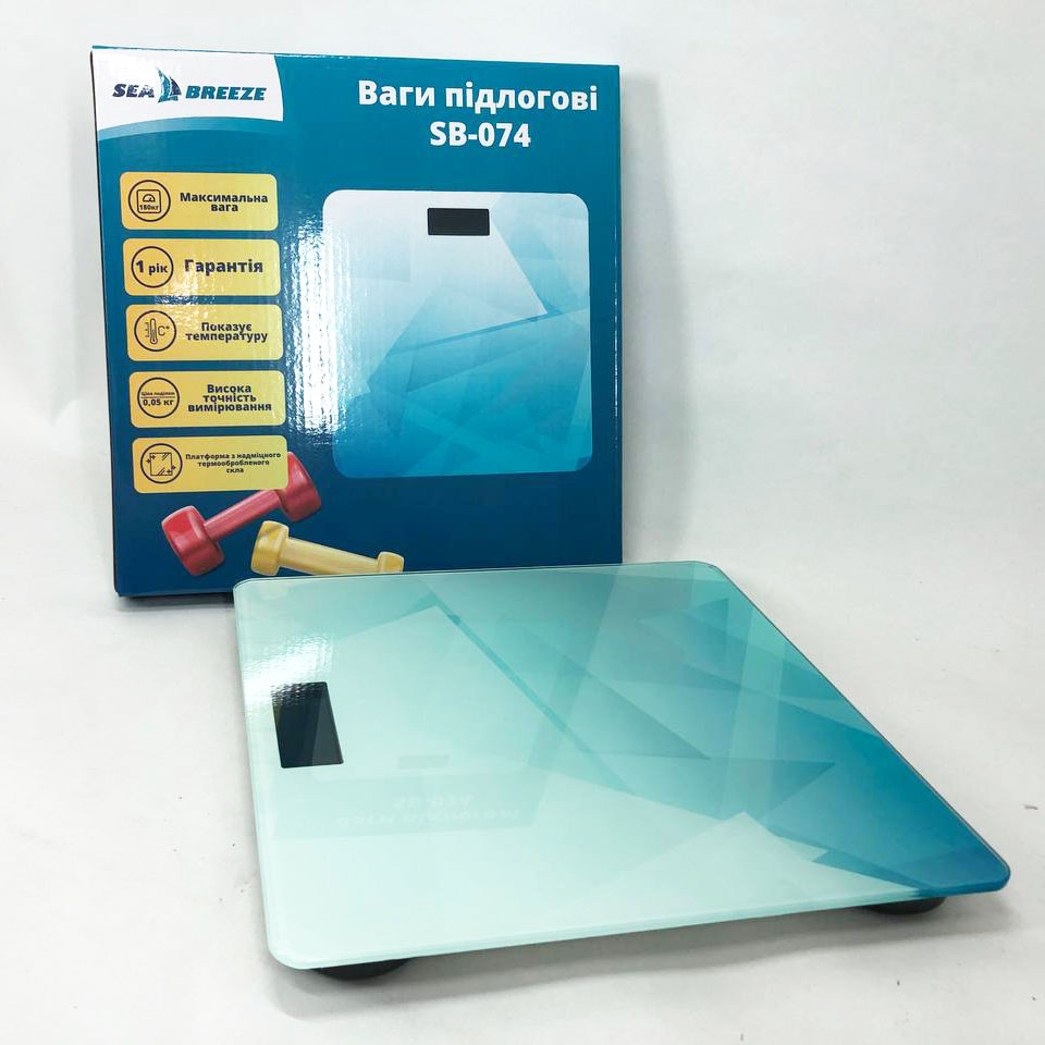 Весы напольные SeaBreeze SB-074, Весы для взвешивания людей, Весы бытовые напольные