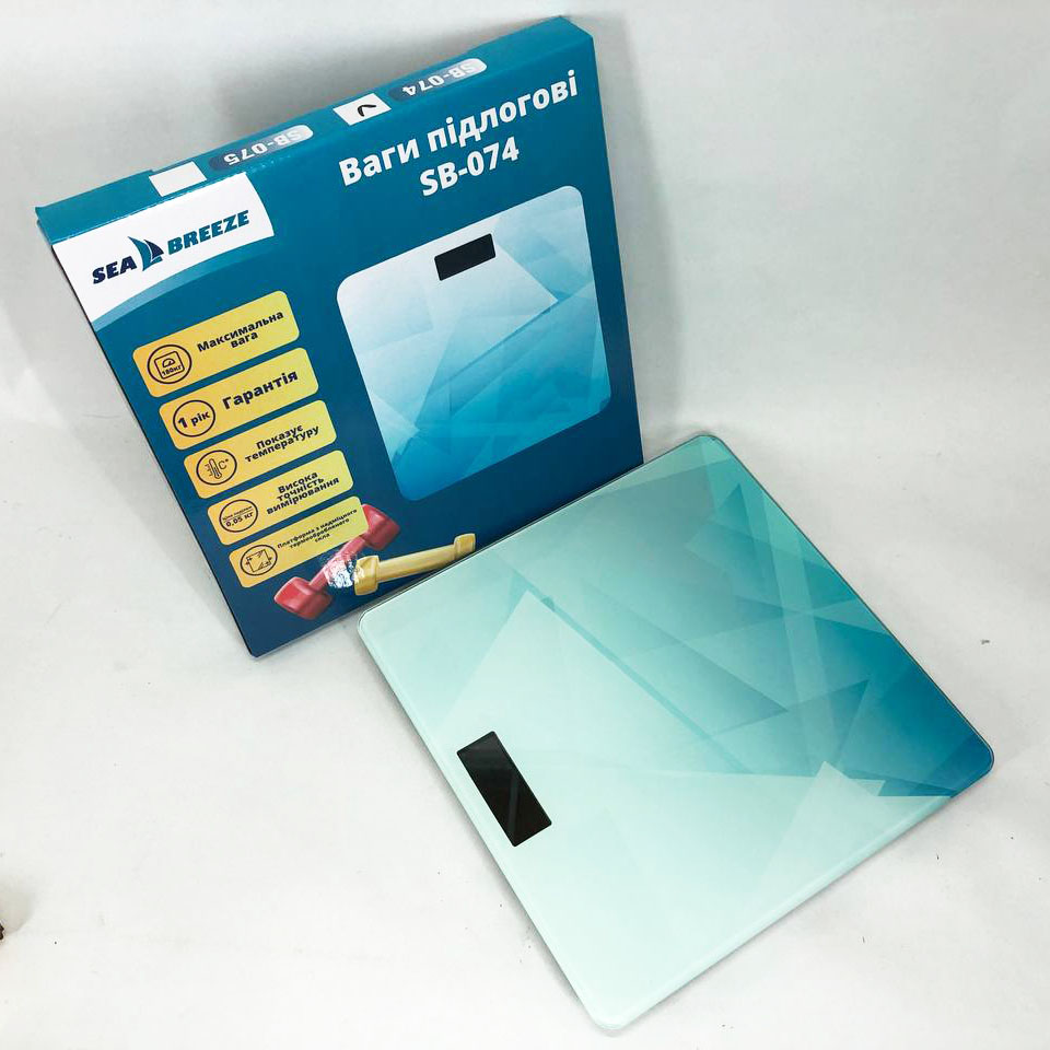 Весы напольные SeaBreeze SB-074, Весы для взвешивания людей, Весы бытовые напольные