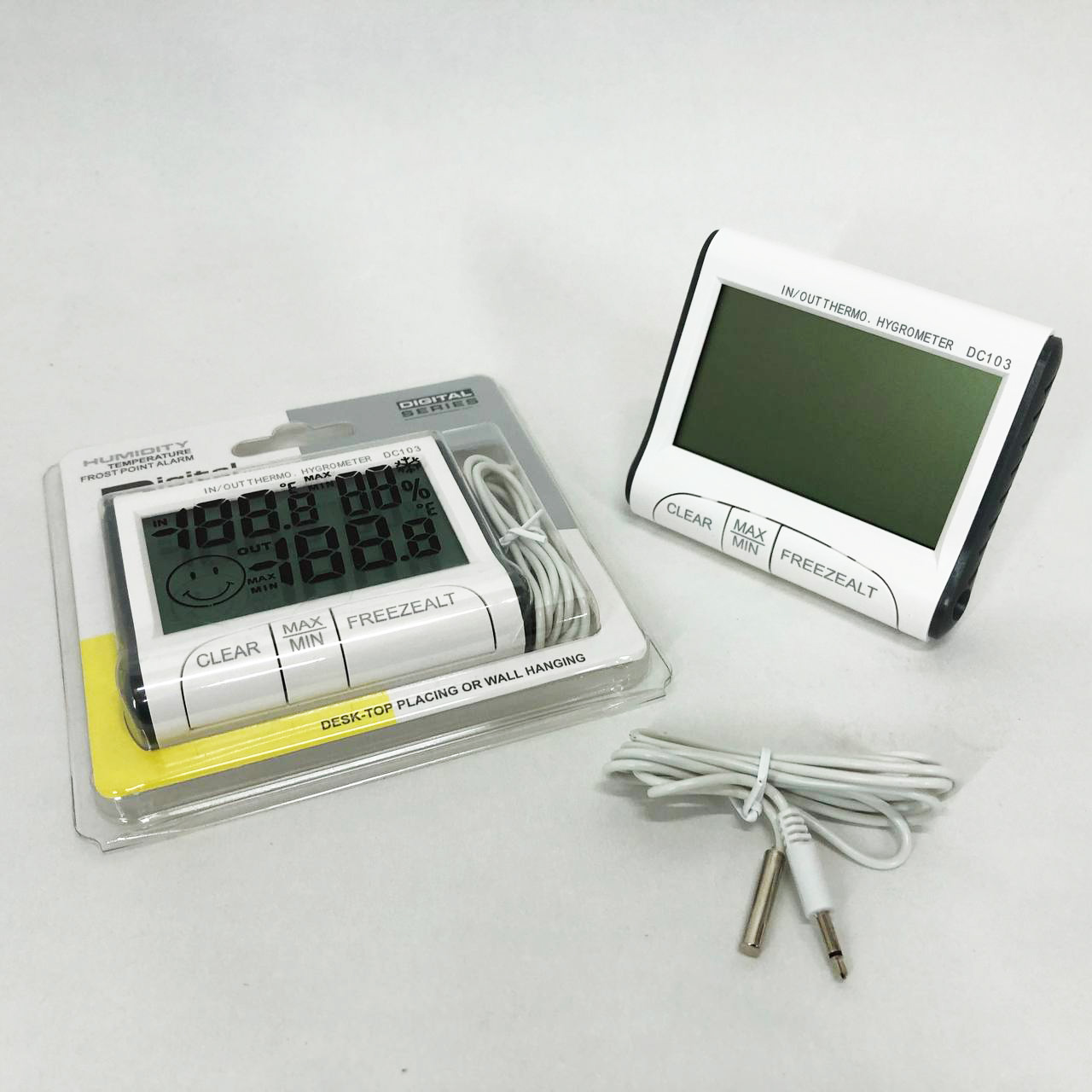 Термогигрометр Generic DC-103 метеостанция выносной датчик температуры, Домашний гигрометр
