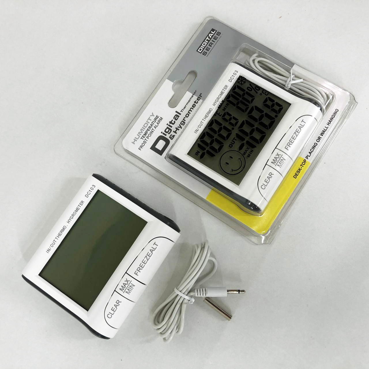 Термогигрометр Generic DC-103 метеостанция выносной датчик температуры, Домашний гигрометр