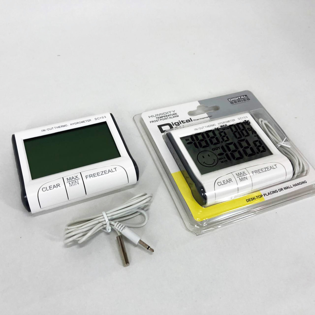 Термогигрометр Generic DC-103 метеостанция выносной датчик температуры, Домашний гигрометр