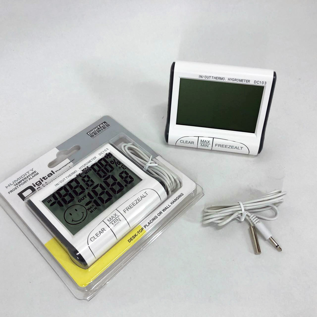 Термогигрометр Generic DC-103 метеостанция выносной датчик температуры, Домашний гигрометр