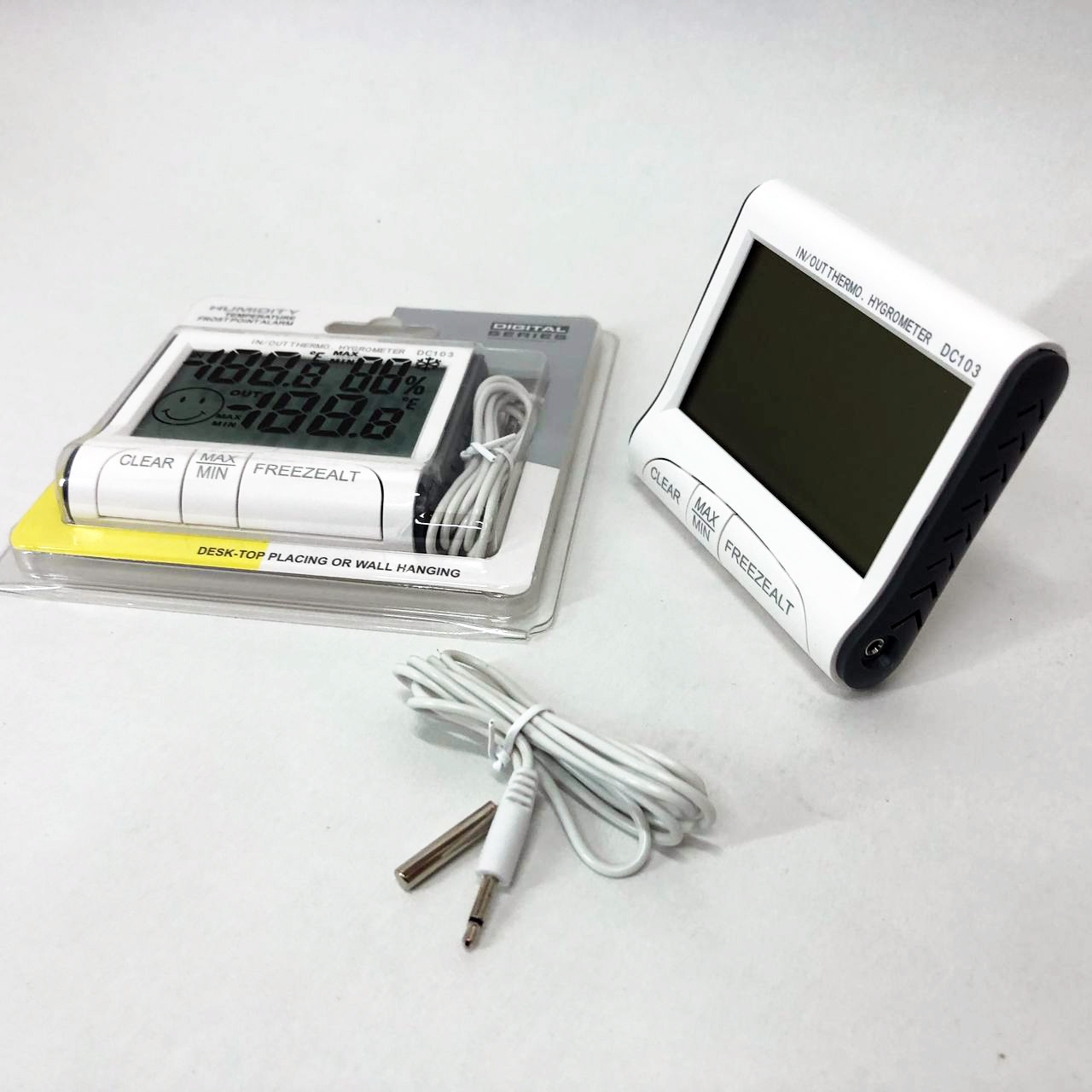 Термогигрометр Generic DC-103 метеостанция выносной датчик температуры, Домашний гигрометр