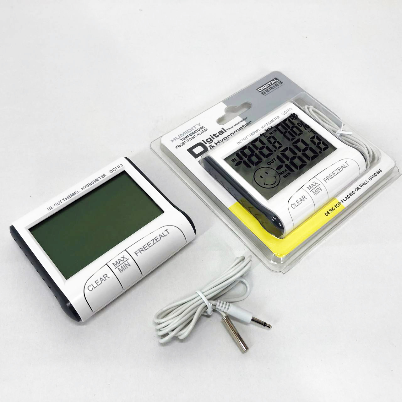 Термогигрометр Generic DC-103 метеостанция выносной датчик температуры, Домашний гигрометр