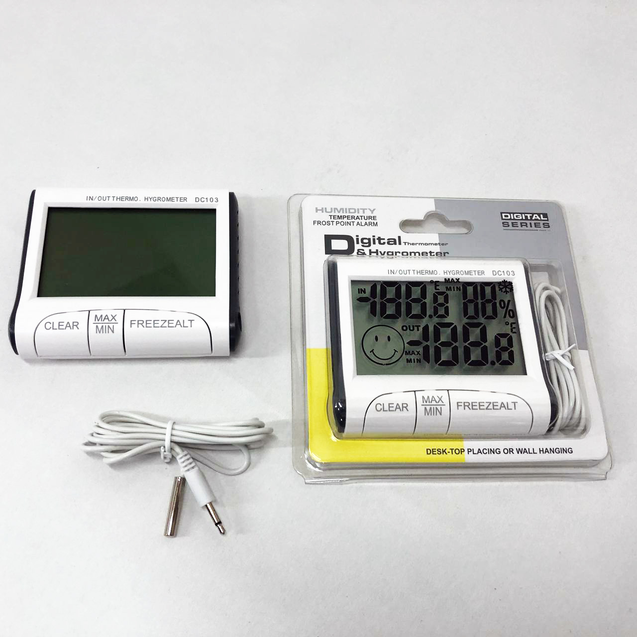 Термогигрометр Generic DC-103 метеостанция выносной датчик температуры, Домашний гигрометр