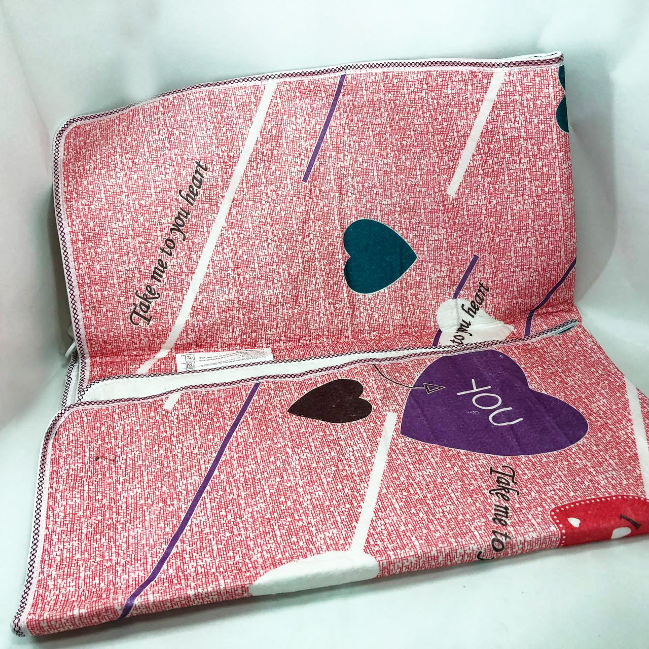 Электропростынь электрическая простынь с подогревом Electric Blanket 170х150см сердечка
