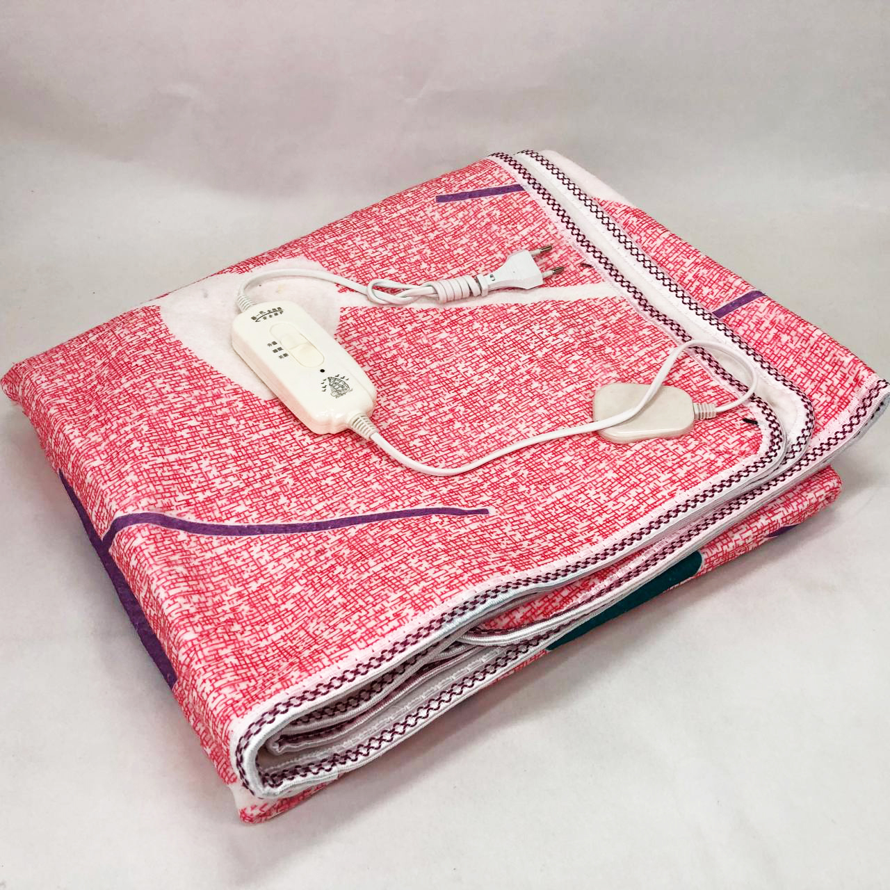 Электропростынь электрическая простынь с подогревом Electric Blanket 170х150см сердечка