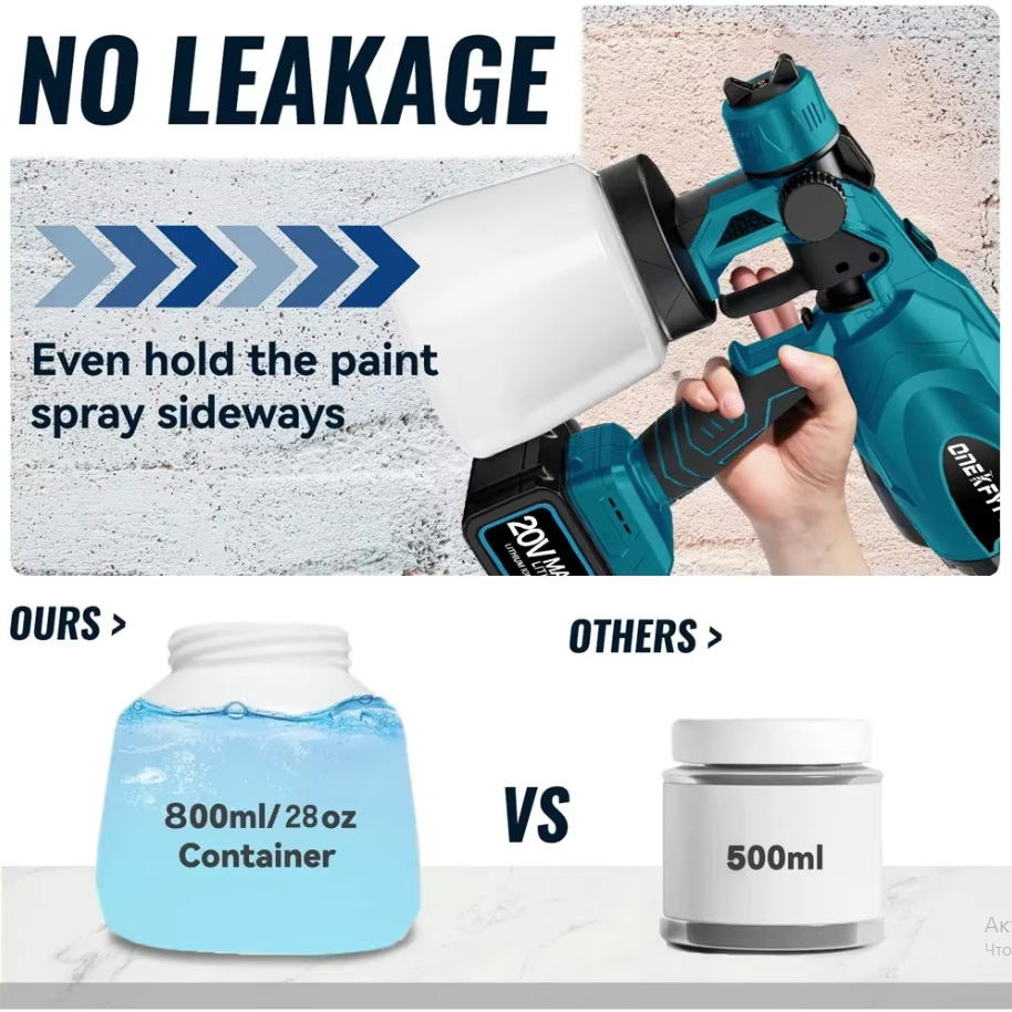 Краскопульт портативный, электрический, краскораспылитель с регулировкой ширины распыления