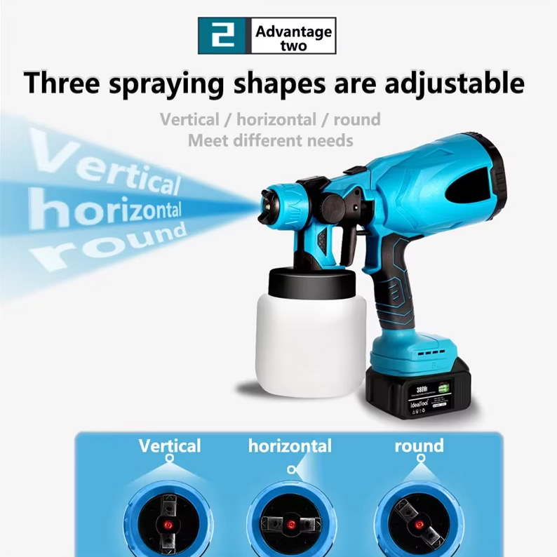 Краскопульт портативный, электрический, краскораспылитель с регулировкой ширины распыления