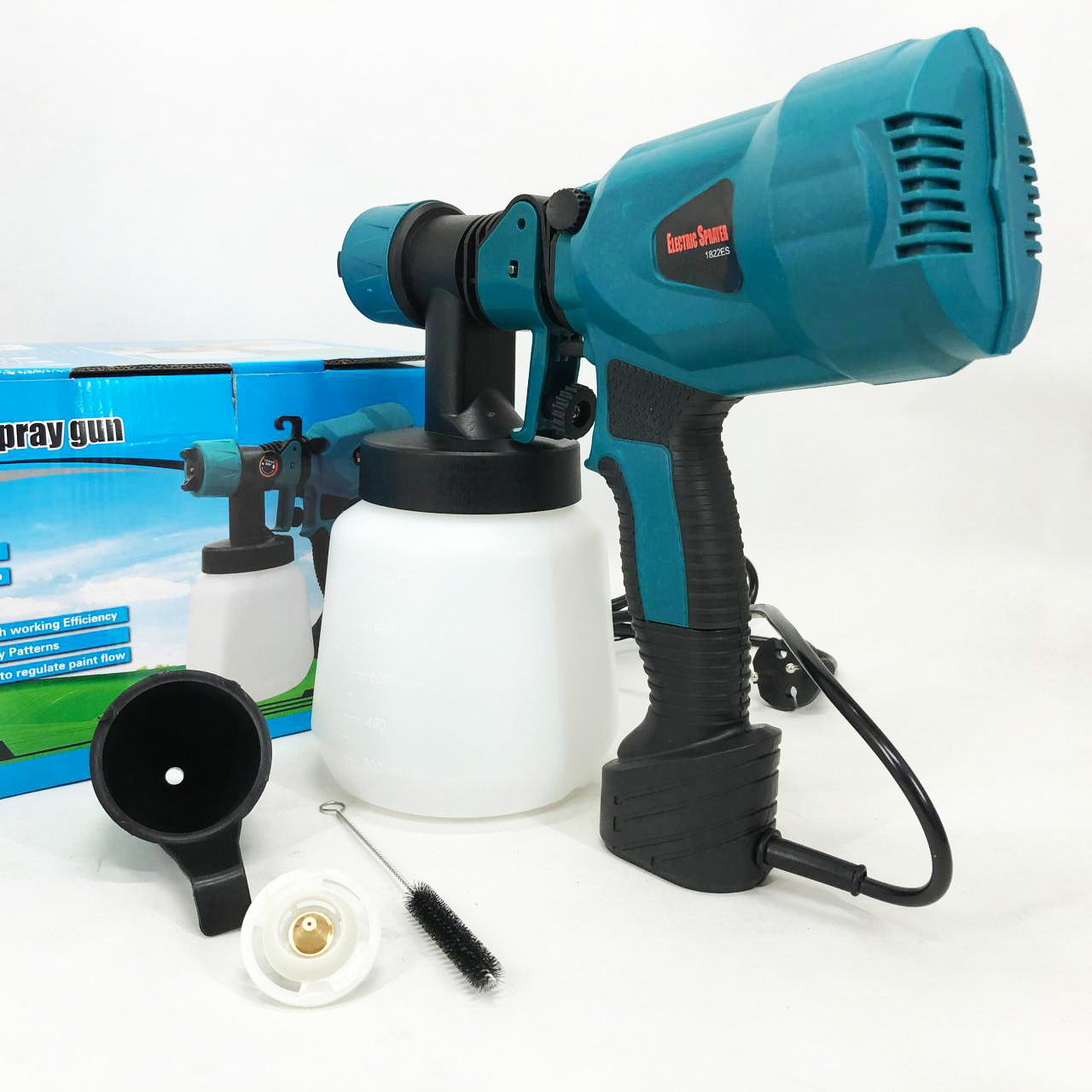 Краскопульт портативный, электрический, краскораспылитель с регулировкой ширины распыления
