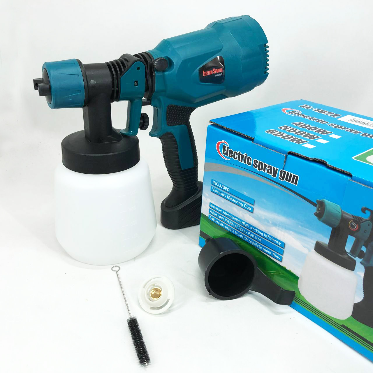 Краскопульт портативный, электрический, краскораспылитель с регулировкой ширины распыления