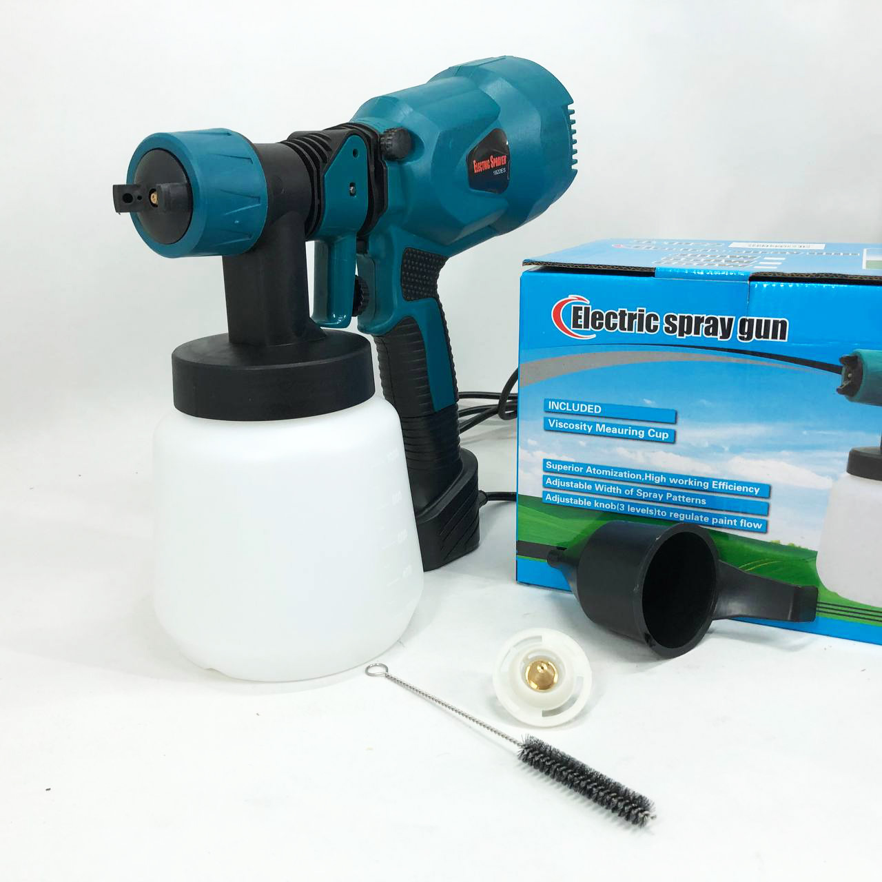 Краскопульт портативный, электрический, краскораспылитель с регулировкой ширины распыления