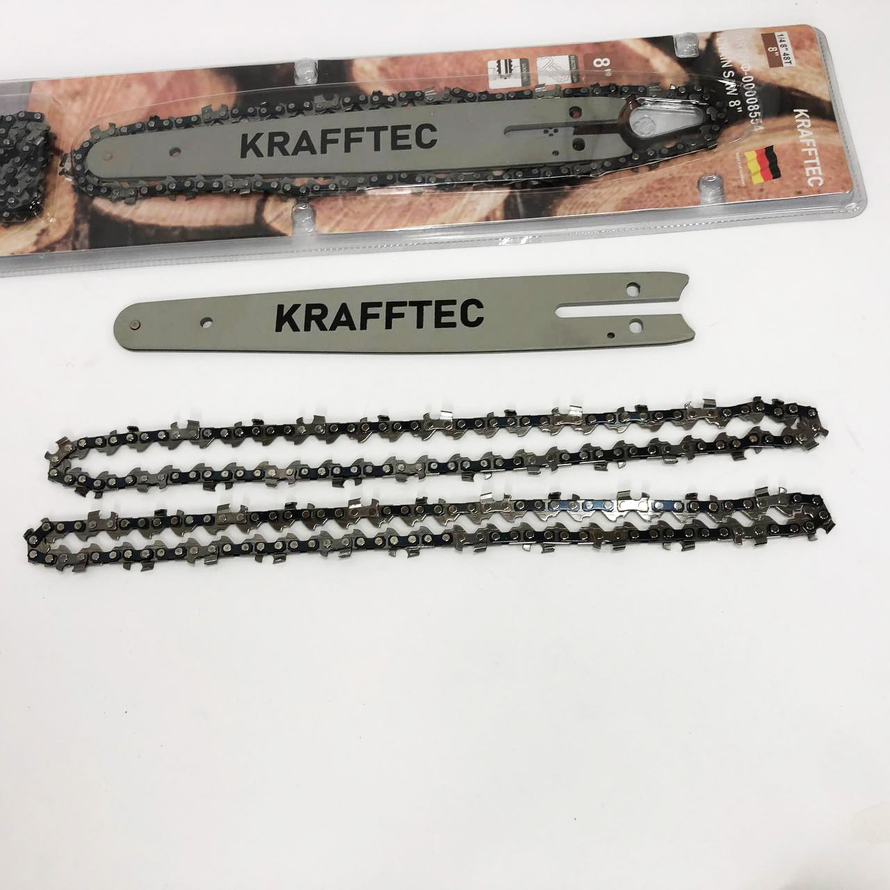 Комплект шина 45 см + 2 цепи 18 дюймов 72 звена для бензопилы, из прочной стали для долговечности и надежности