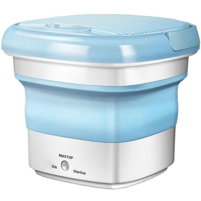 Складная стиральная машина MAXTOP silicon washing machine, Портативная стиральная машина. Цвет: голубой