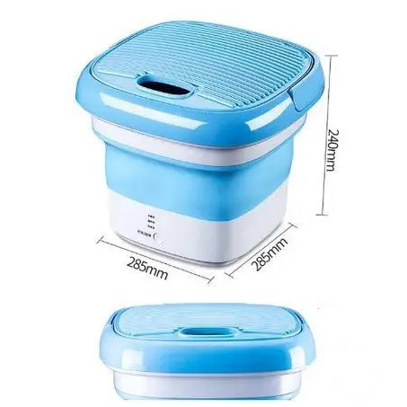 Складная стиральная машина MAXTOP silicon washing machine, Портативная стиральная машина. Цвет: голубой