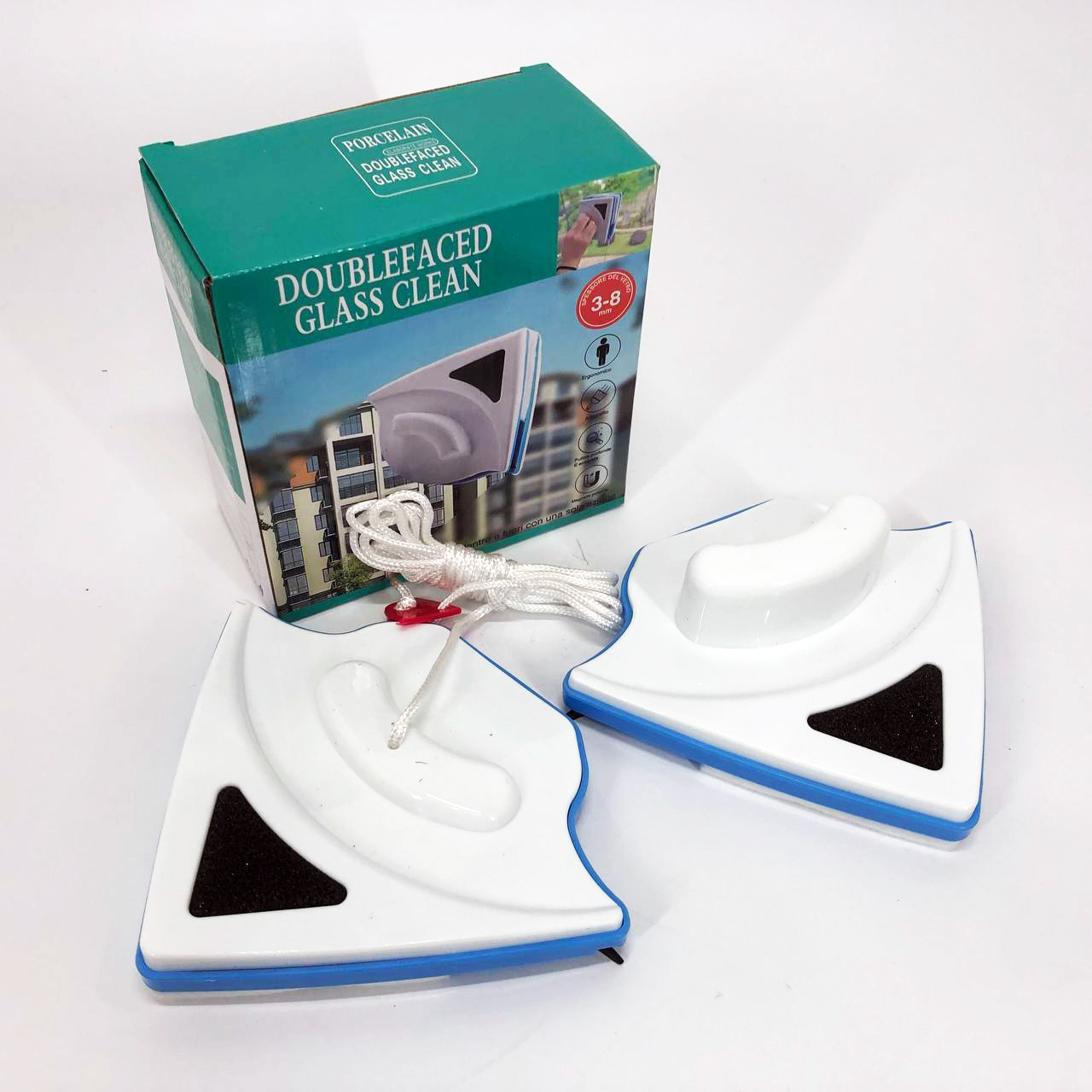 Щетка магнитная для мытья стекол с двух сторон Doublefaced Glass Clean