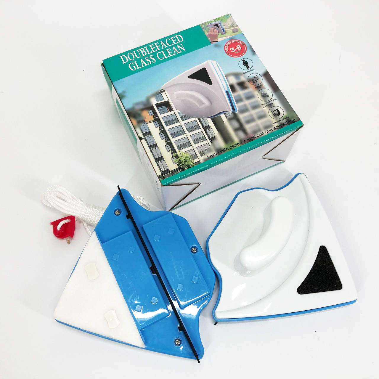 Щетка магнитная для мытья стекол с двух сторон Doublefaced Glass Clean
