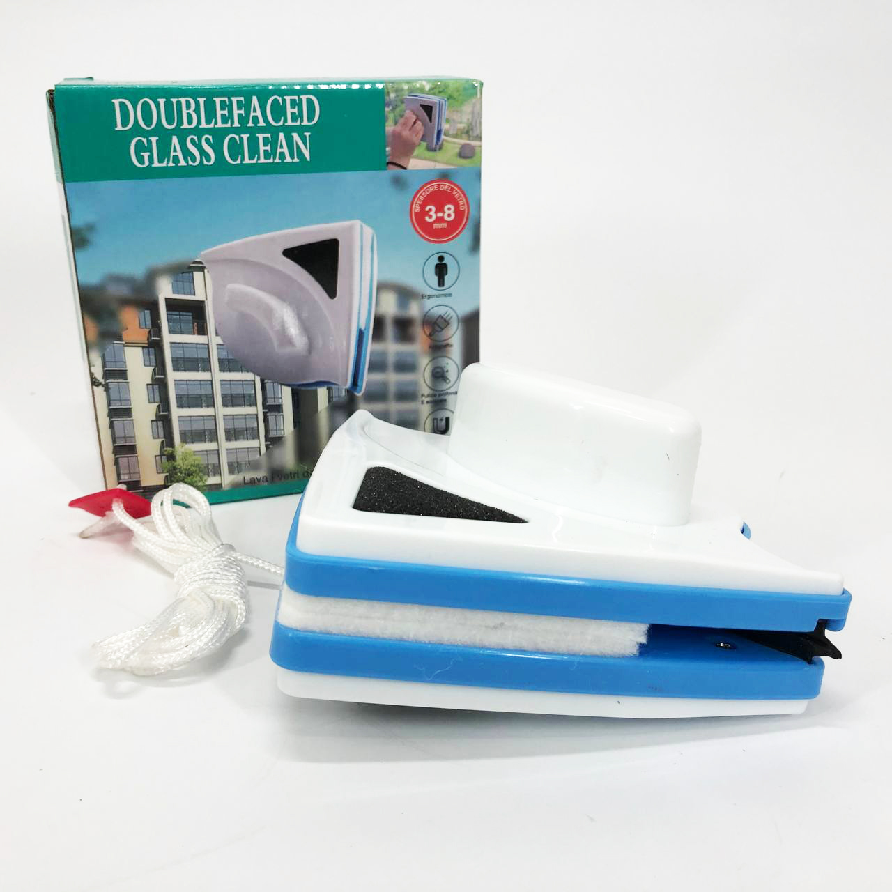 Щетка магнитная для мытья стекол с двух сторон Doublefaced Glass Clean