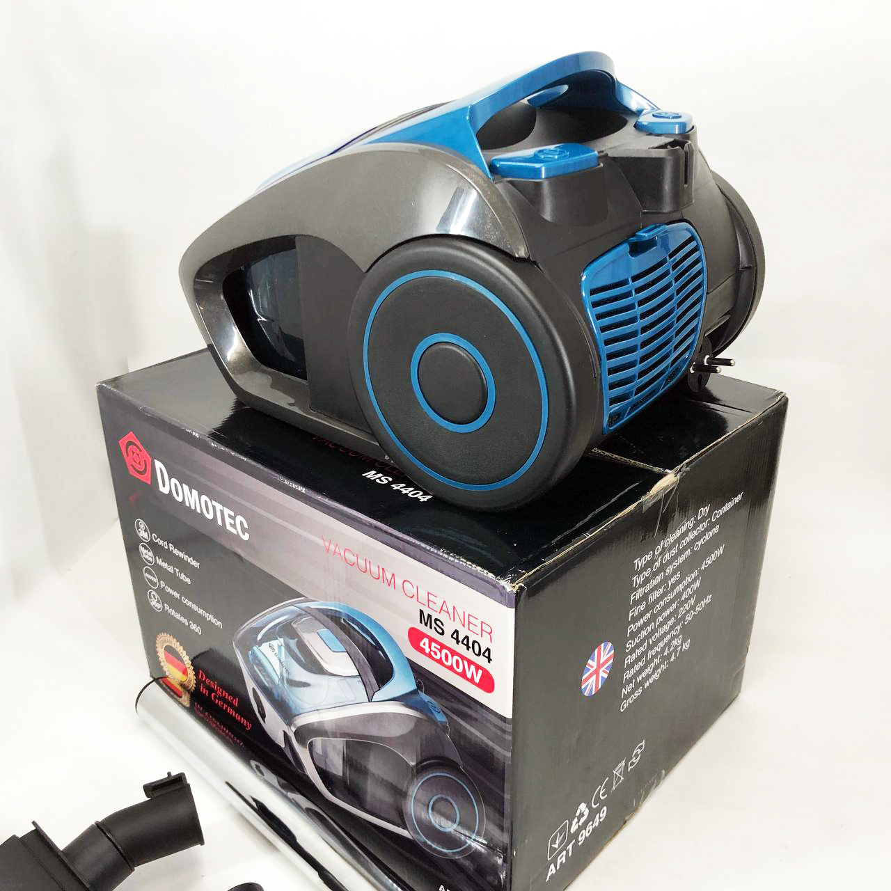 Пылесос контейнерный Domotec MS-4404 4500 Вт